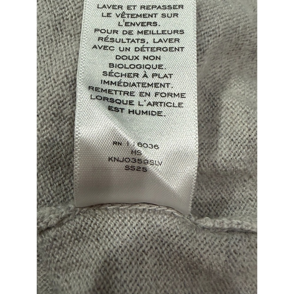 Charles Tyrwhitt Mens Large Gray Extra Fine Merino Wool Quarter Zip Sweater Knit - Picture 7 of 7